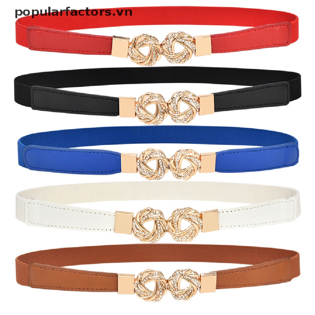 Thắt lưng đính đá co giãn thời trang cho nữ