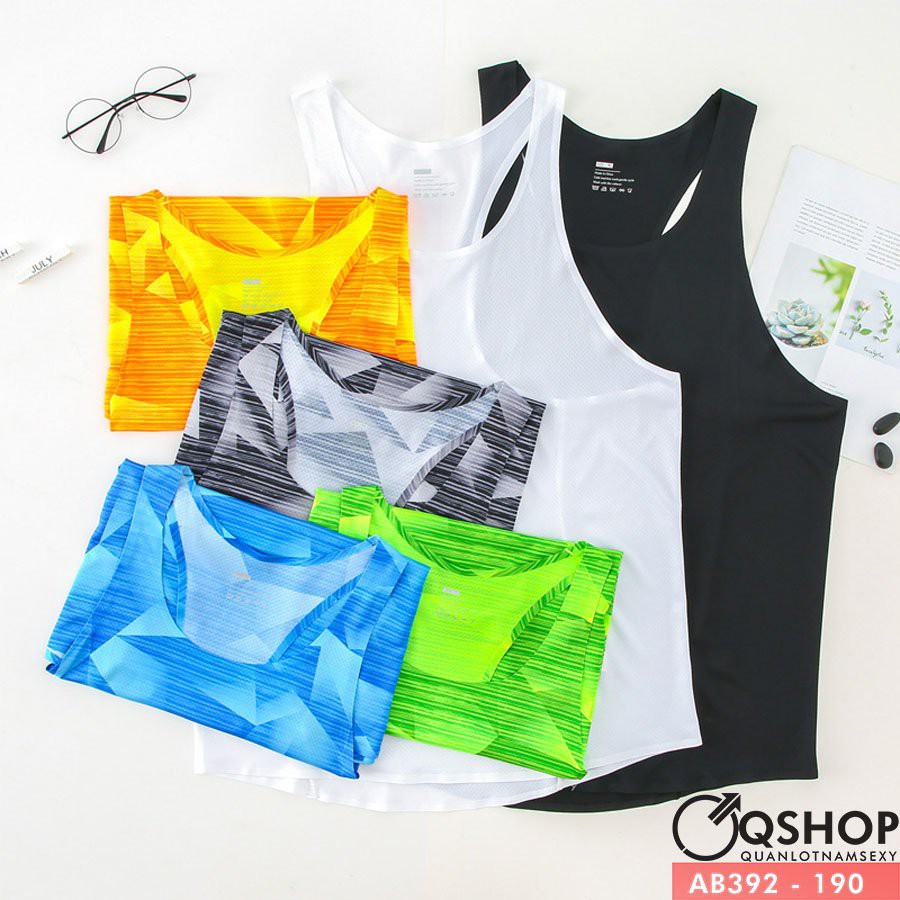 ÁO 3 LỖ GYM BẢN LƯNG NHỎ QSHOP AB392