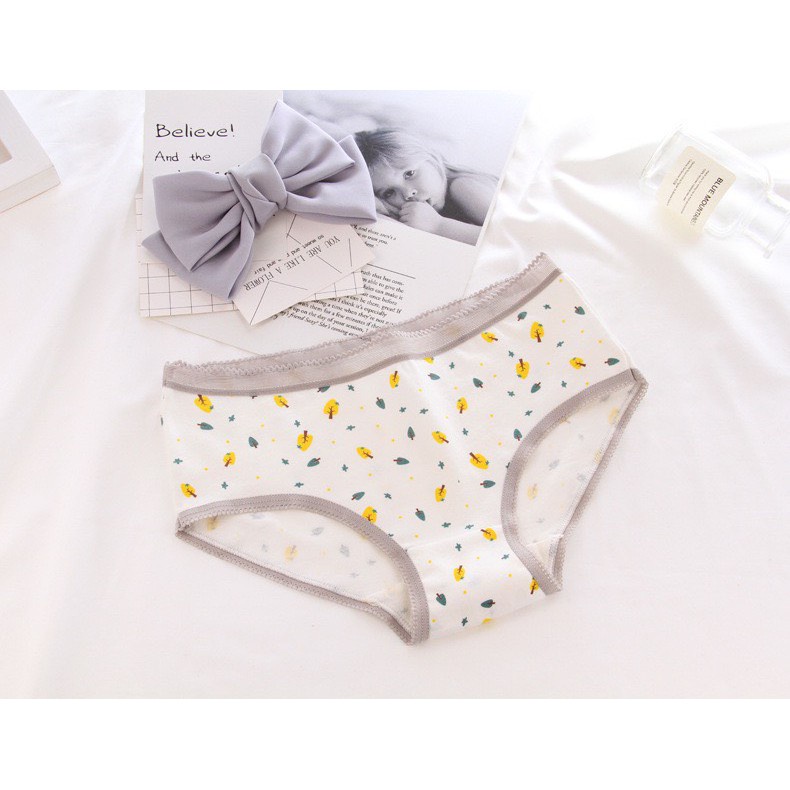 Quần Lót Nữ - Quần Lót Nữ Cotton co dãn thoáng mát hình mèo dễ thương DAN STORE MÃ 3126