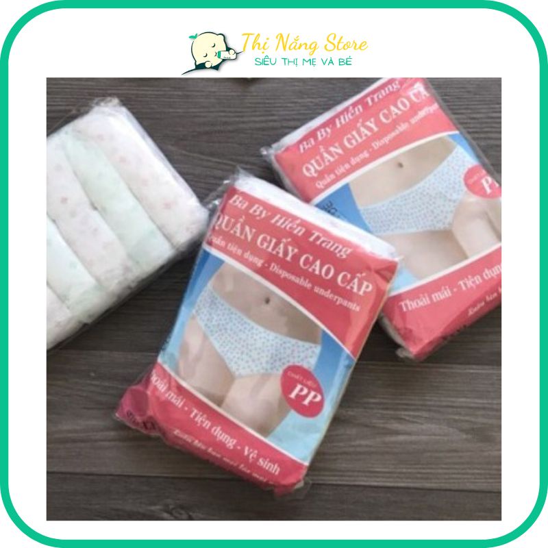 Quần lót giấy cotton dùng 1 lần cho mẹ sau sinh, dùng đi du lịch, tiện lợi, vệ sinh Thị Nắng Store