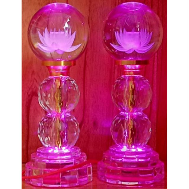 Đèn Thờ Cúng Sen 3D 25cm