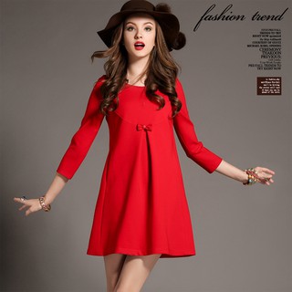 Đầm Bầu Tay Dài Phối Ren