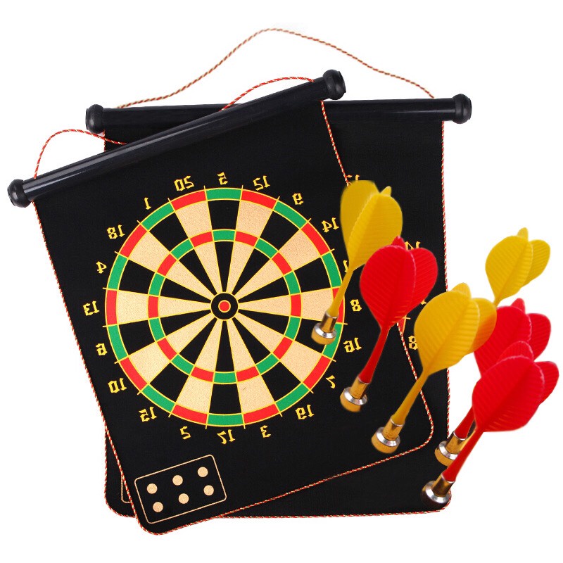 Bảng phóng phi tiêu, phi tiêu nam châm an toàn cho bé, đồ chơi giảm tress cho mọi lứa tuổi size 32x38cm - DOZKIDZ