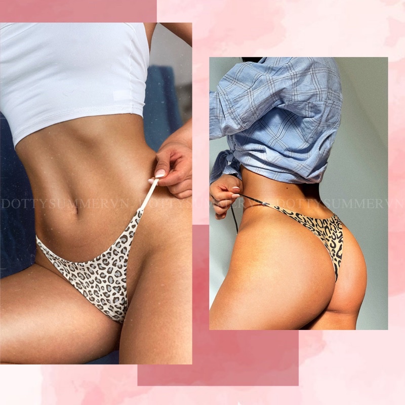 Quần Lót Cotton 2/4 Mông Không Đường May Không Hằn Dây Hông Mảnh Siêu Sexy