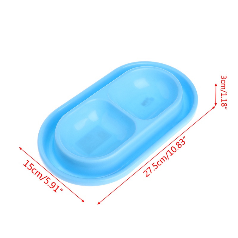 Tô Đựng Thức Ăn / Nước Uống Cho Thú Cưng + Bát Ăn Chống Rách Màu Xanh Dương / Hồng