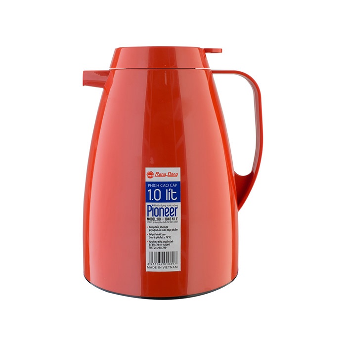 Phích đựng nước nóng 1 Lít Rạng Đông, nắp gioăng xoáy giữ nhiệt cao -  RD 1045 N1.E