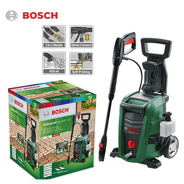 Máy phun xịt rửa áp lực Bosch AQT 125 dây 5m