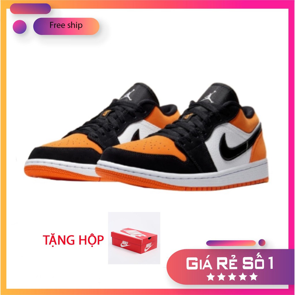 Giày thể thao jd1 Low Paris thấp cổ màu đen cam, Giày 𝐉d 𝐜ổ 𝐭𝐡ấ𝐩 ✿ 𝐅𝐫𝐞𝐞 𝐬𝐡𝐢𝐩✿ Giày 𝐉𝐨�