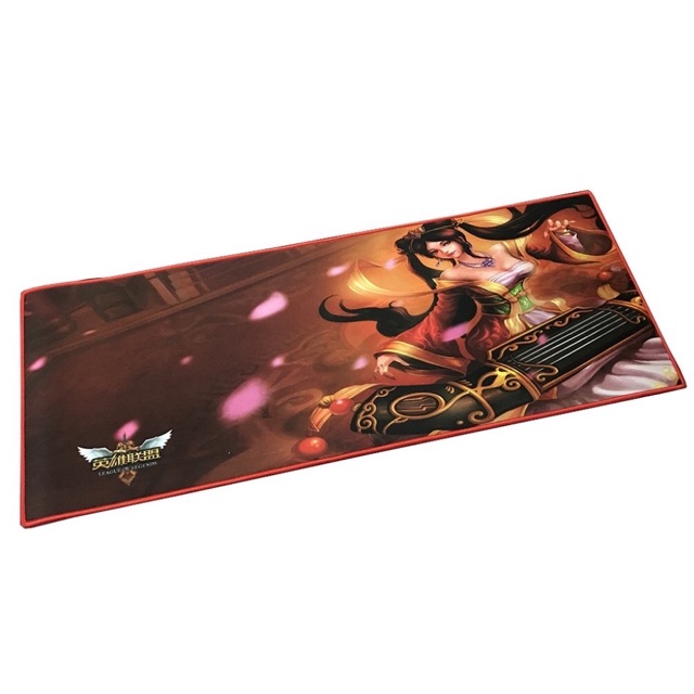 Miếng lót chuột dài size Lớn 70 x 30cm - hình game thủ, siêu mền mượt, cực êm