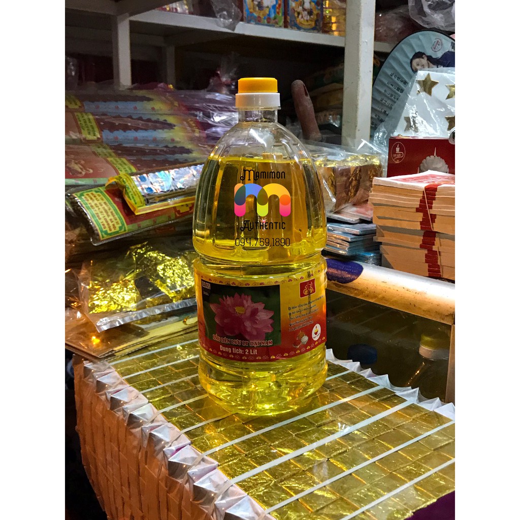 Dầu Thắp Đèn Chai To Lưu Ly Đại Nam Loại 1.25 kg