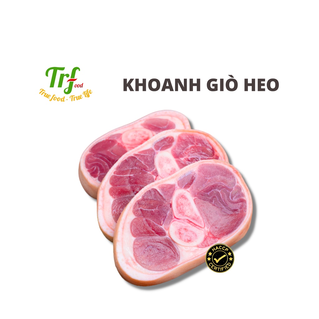 Khoanh giò bắp giò heo cắt khoanh khay 500g Giao hỏa tốc HN