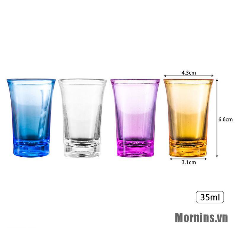 Set 4 Bình Thủy Tinh Đựng Rượu 0.5 Ounce Tiện Dụng Kính