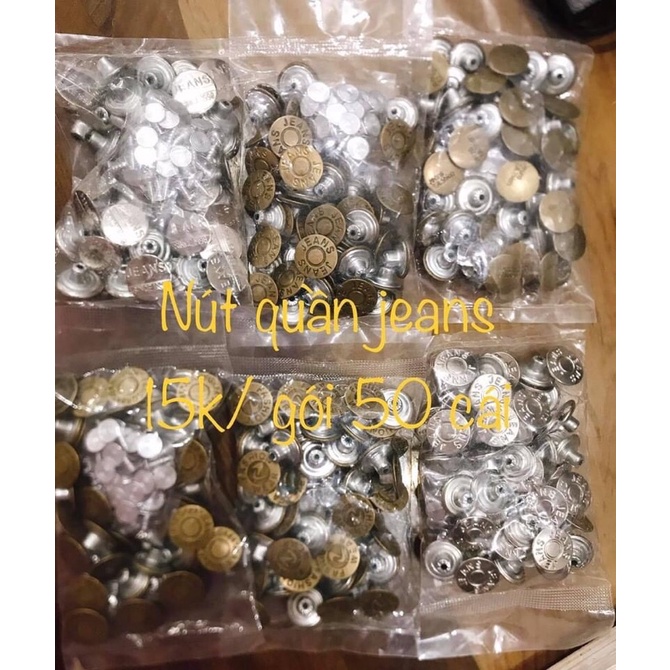 Nút quần jeans - nut jean -gói 50 cái - rẻ nhất shopee