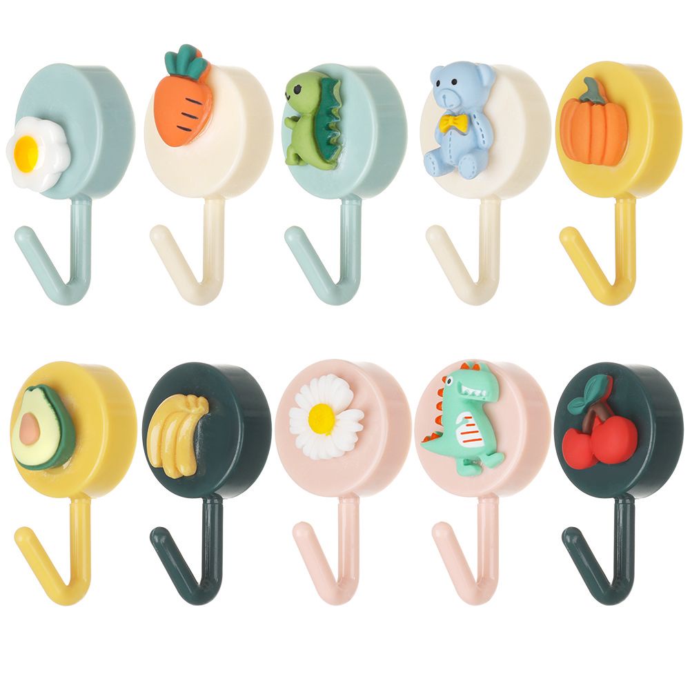 Móc treo đồ dán tường hình hoạt hình chống rỉ sét tiện dụng