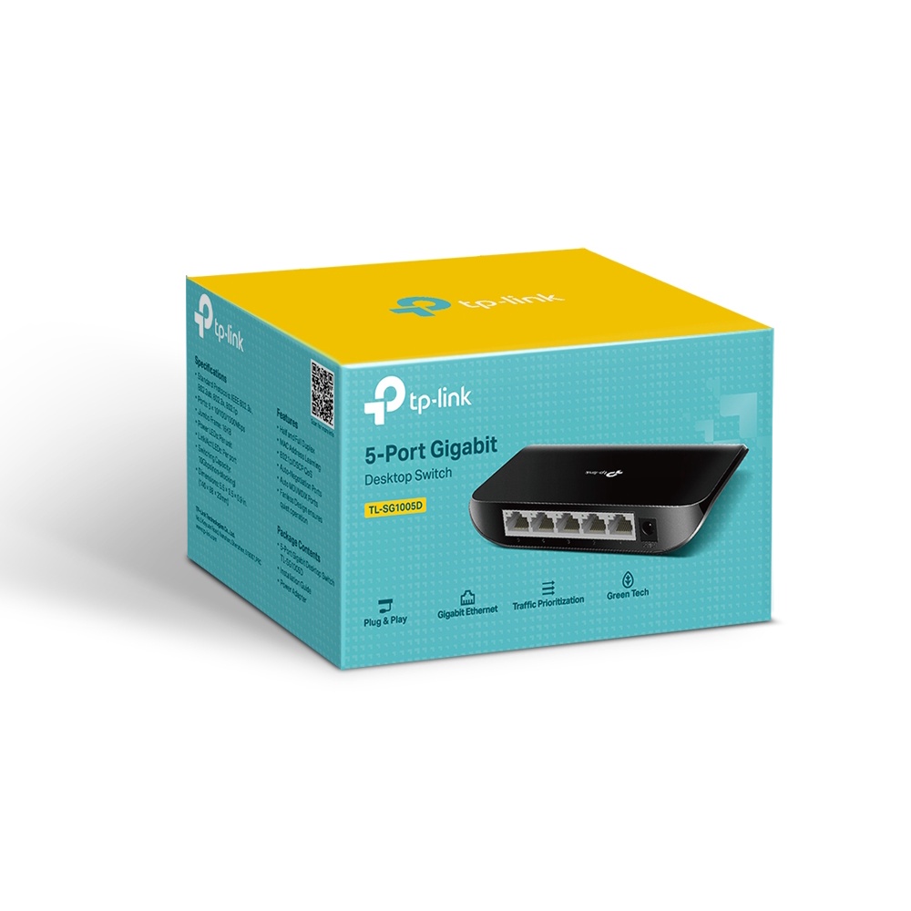 Switch 5 Cổng Gigabit TP-Link, bộ chia mạng cổng 1GB tốc độ cao