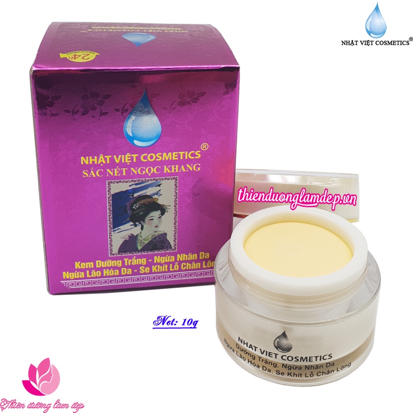 Kem dưỡng trắng, Ngừa nhăn, Ngừa lão hóa, Se khít lỗ chân lông NÉT NGỌC KHANG - 10g