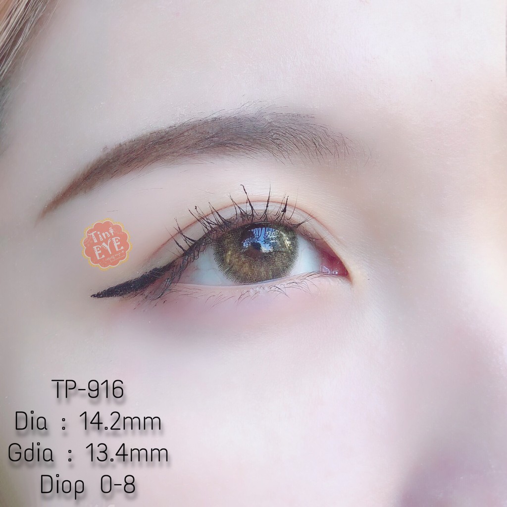 [Tặng Combo 175k] Kính Áp Tròng Tinteye Lens Nâu Tây Sáng TP - 916