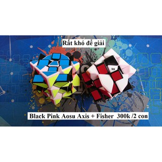 Long Sheng Rubik Black Pink Aosu Axis + Fisher Cực Khó