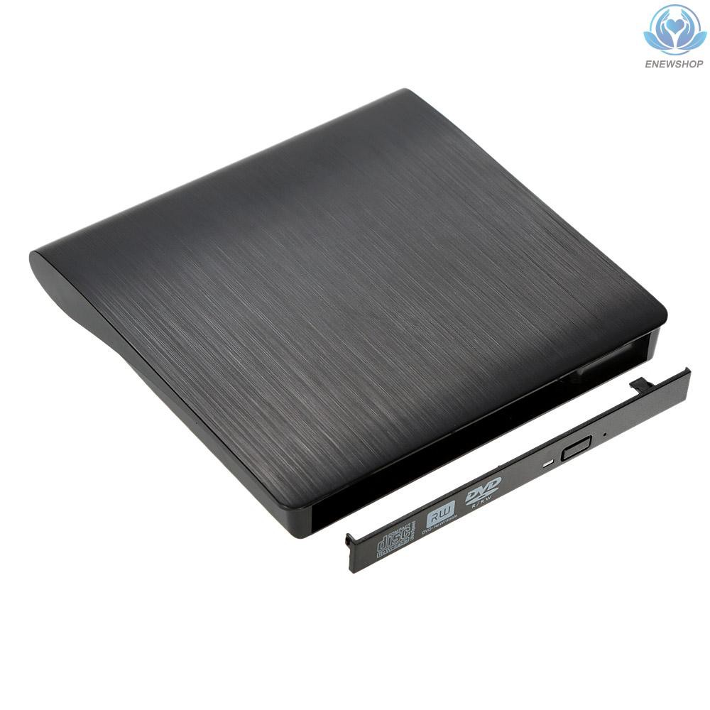 【enew】Ultra Slim Portable USB 3.0 SATA 12.7mm External Optical Disk Drive Case Box for PC Laptop Notebook