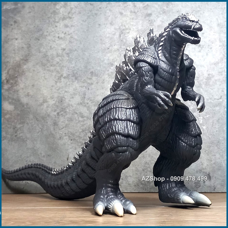 Mô Hình Khủng Long Godzilla Đen Xám - Cao 16cm