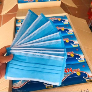 Lẻ = sỉ khẩu trang 4 lớp kháng khuẩn hộp 50 cái