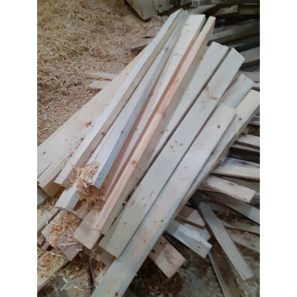 10 Nẹp gỗ pallet dài 30cm và 40cm - Nẹp trang trí Nan gỗ thông pallet 0877226655