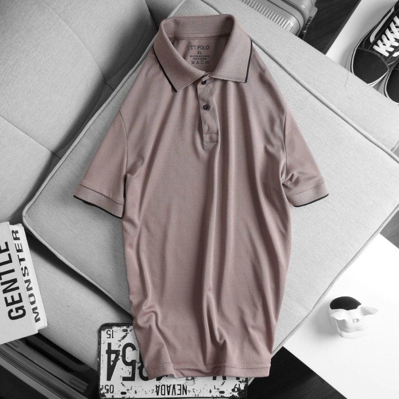 Áo Cọc Tay Nam Áo Thun Nam Có Cổ Nhiều Màu Áo Ngắn Tay Nam Cổ Bẻ_S012 | BigBuy360 - bigbuy360.vn