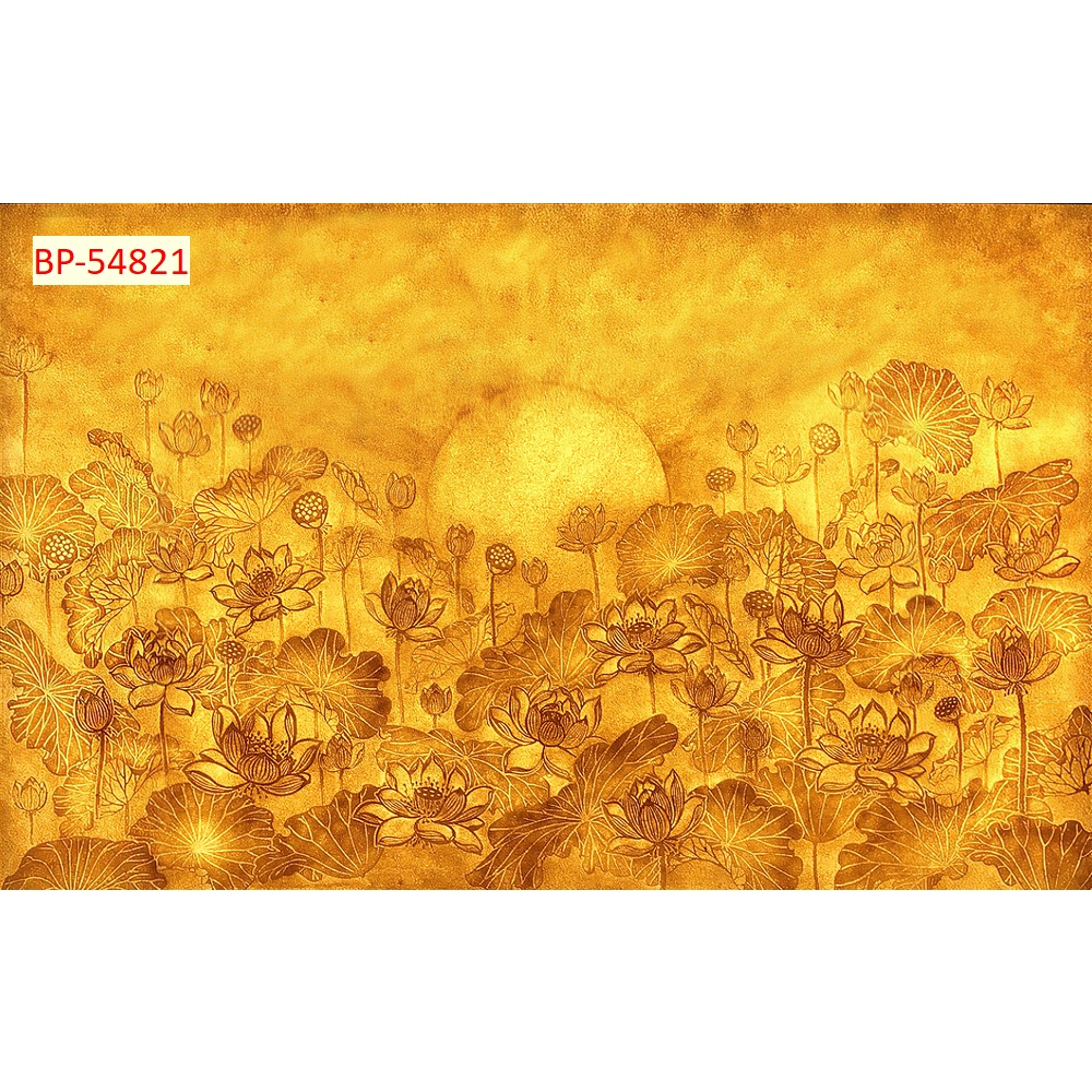 Tranh dán tường 3D vải lụa 3d cao cấp giành cho phòng thờ