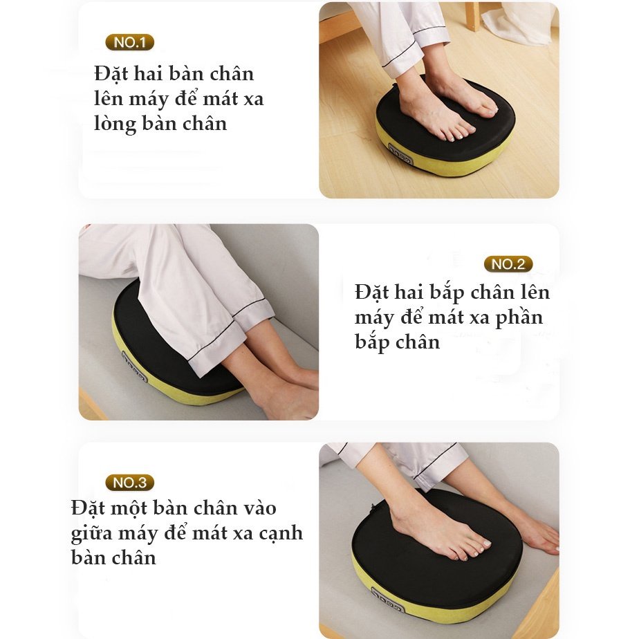 Máy Massage Chân Đa Năng Cao Cấp HAPO Công Nghệ Mới, Máy Mát Xa Sưởi Ấm Các Bộ Phận Của Cơ Thể Giúp Lưu Thông Máu