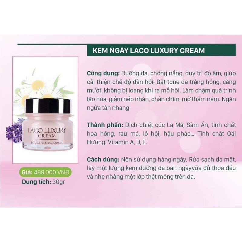 Kem Dưỡng Trắng Da Chống Nắng Cho Da Dầu Mụn Làm Mờ Thâm Nám Tàn Nhang ,Laco Luxury 3 in 1 . | BigBuy360 - bigbuy360.vn
