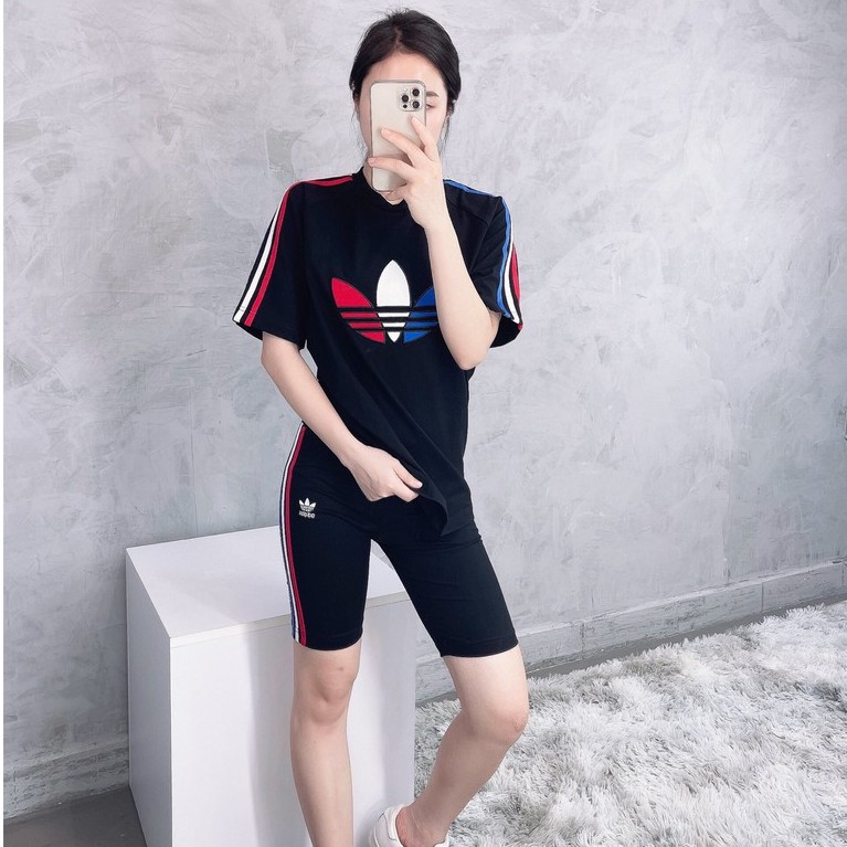 Quần Short Nữ Adi.das Cycling - Black XUẤT DƯ FULL TEM TAG