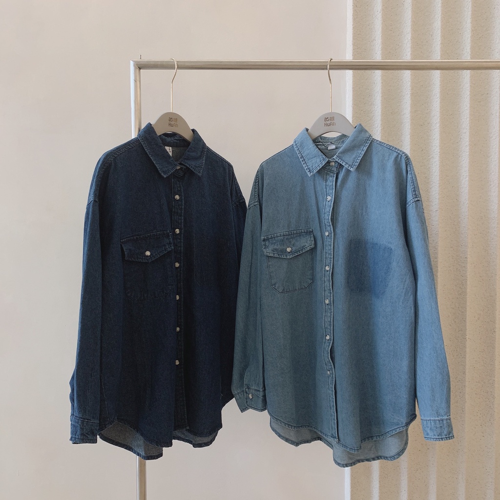 Sơ mi Denim túi ngực phải 559