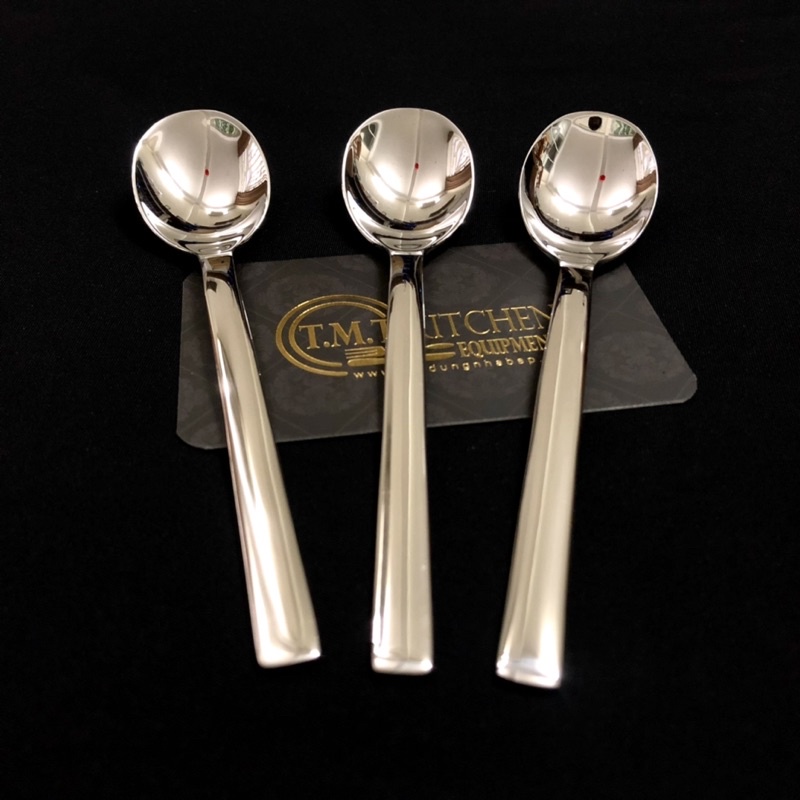 Combo 3 muỗng ăn tráng miệng Đức WMF Cromargan Lyric Besteck- Inox 304 cao cấp