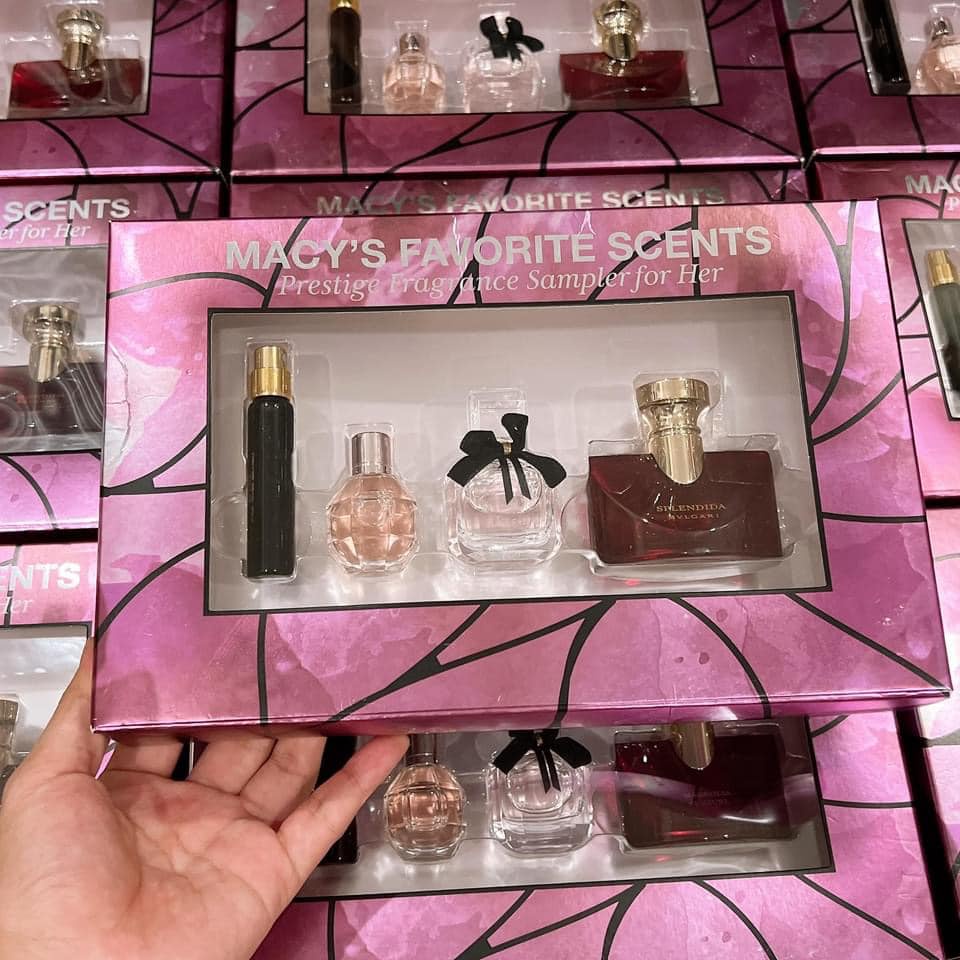 Set nước hoa Macy's Favorite Scents Prestige Fragrance Sample For Her