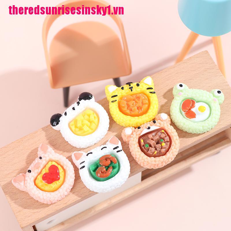 Hộp cơm bento mini phong cách nhật bản cho nhà búp bê tỉ lệ 1: 12