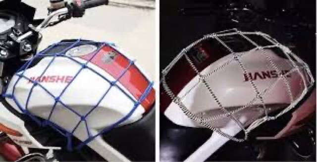 Lưới ràng đồ, nón bảo hiểm phản quang xe máy MOTOWOLF
