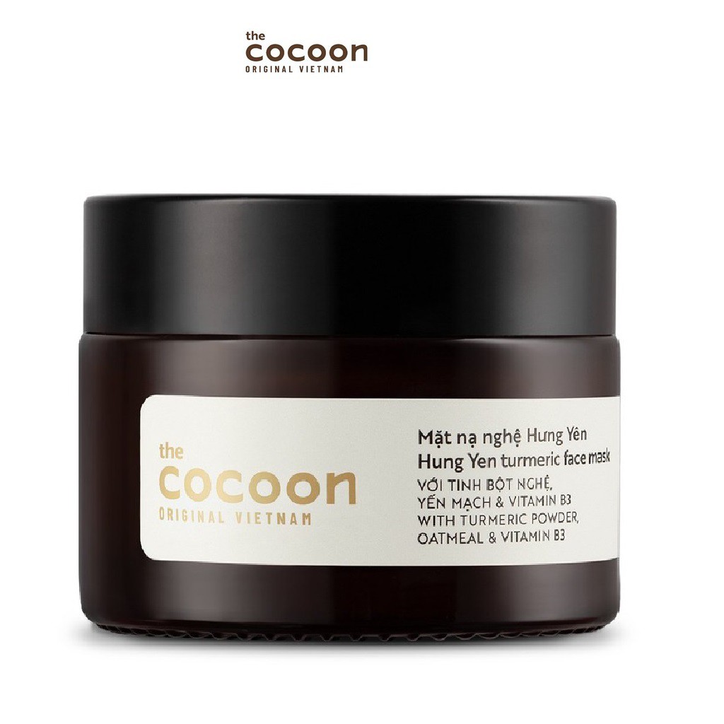 Mặt Nạ Nghệ Hưng Yên Cocoon Đều Màu, Giảm Thâm Thuần Chay 30ml