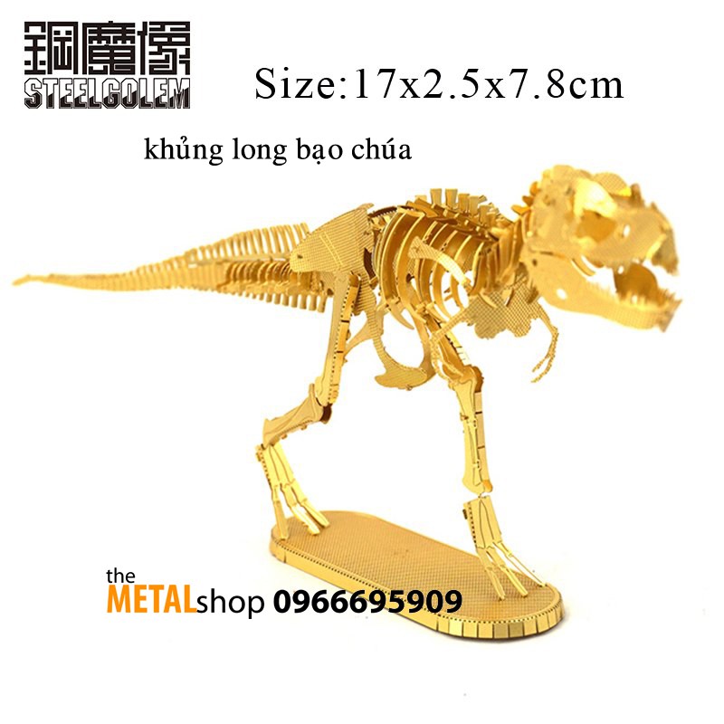Mô Hình Lắp Ghép 3d Kim Loại khủng long