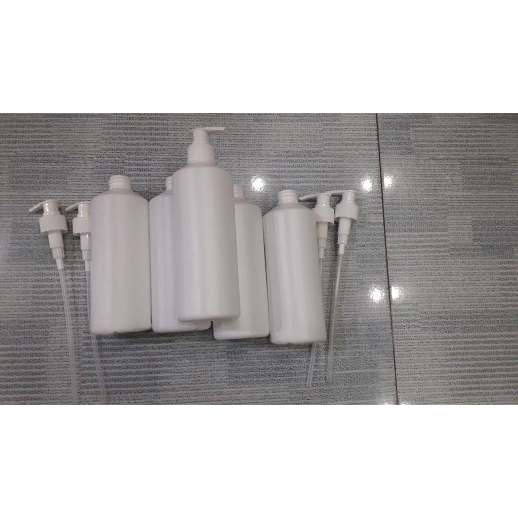 Chai nhựa 1 lít, chai 500ml chứa chất lỏng, chứa hóa chất