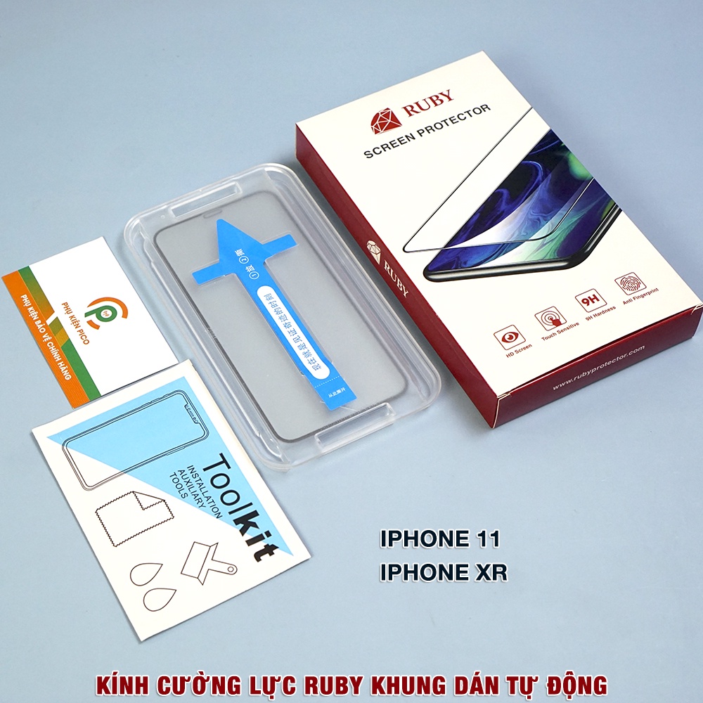 Kính cường lực Iphone 13 Pro Max / 12 Mini / 11 Pro / Iphone Xs Max chính hãng GOR Ruby - Dán màn hình Iphone 13