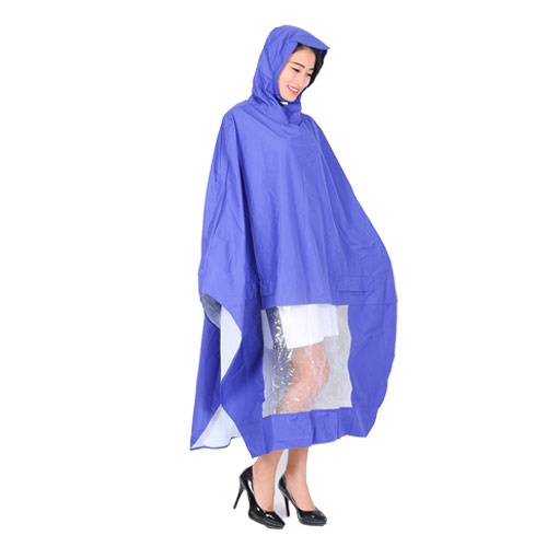 Áo Mưa Choàng Có Kính Đại Vải Dù Tổ Ong Siêu Nhẹ Bền Bỉ Theo Thời Gian AM04