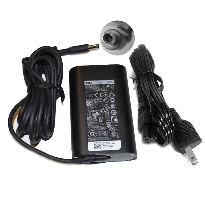 Adapter sạc zin Dell oval kim nhỏ 45W 19.5V-2.31A Dell XPS