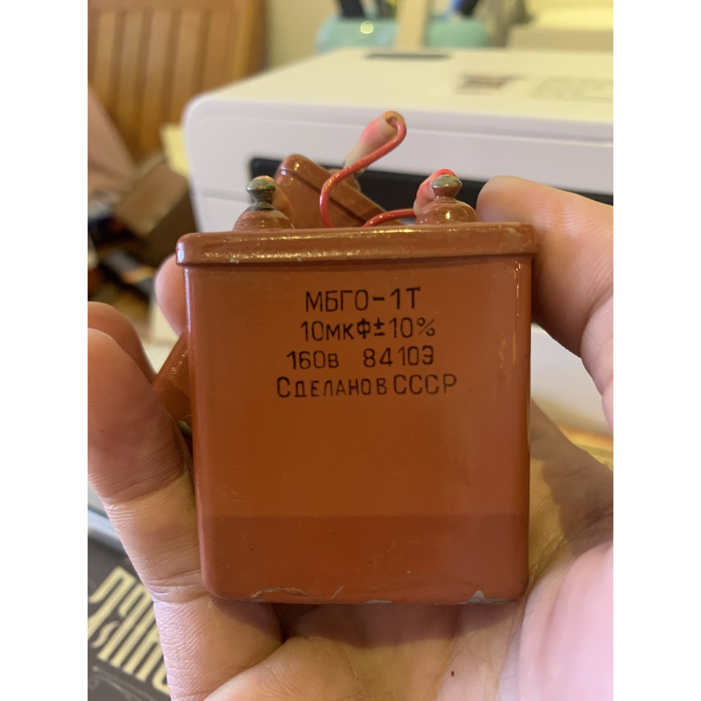 Tụ dầu Nga 10mk 160v dỡ phá máy trị số chuẩn
