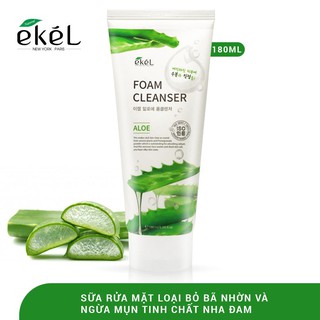 Sữa rửa mặt nha đam ekel 180ml - ekel aloe foam cleasner 180ml