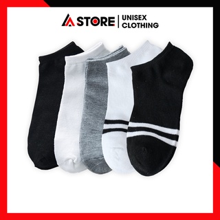 Tất Ngắn Vớ Thấp Cổ Nam Nữ Trơn Và Sọc Nhiều Màu | LẠ STORE