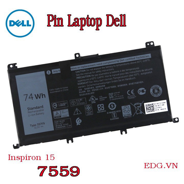 Pin Laptop Dell 7559 7557 5577 7567 7566