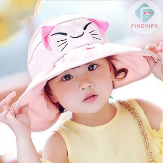 Nón rộng vành đi biển chống nắng cho bé gái