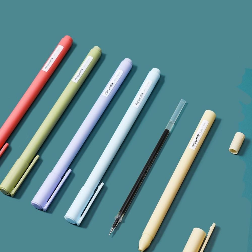 Hộp 5 bút bi nước Colors mực gel nhiều màu Pison ngòi viết 0.5mm trang trí sổ - 1 bộ