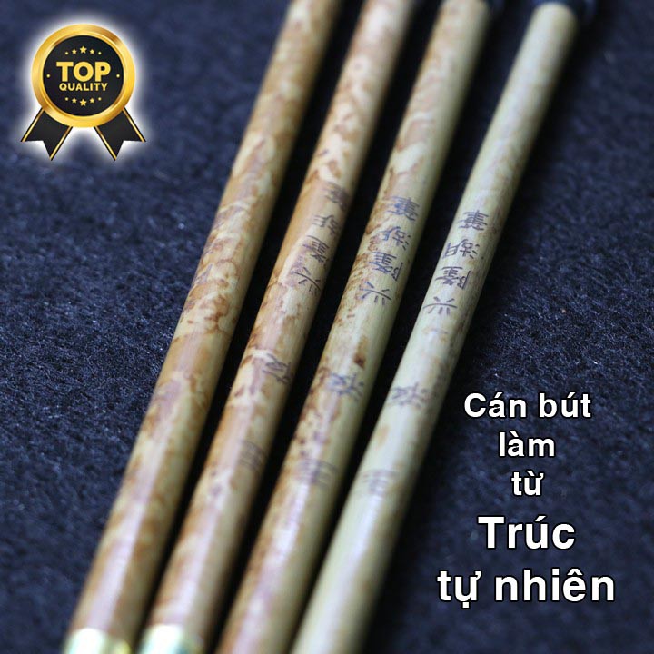 Combo 04 Bút lông thư pháp HERO - Loại 1 | Cọ thư pháp Hero | Bút lông trung tự BUT-04HERO