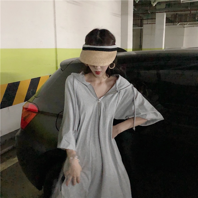 Đầm hoodie Perty tay lửng thời trang xinh xắn cho nữ
